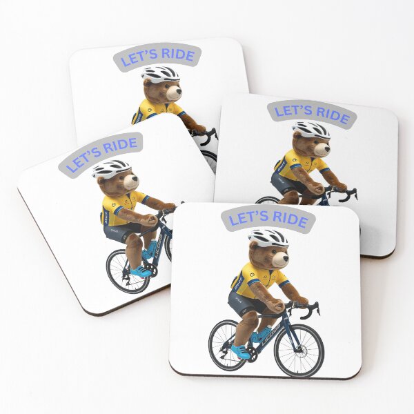 Item preview, Let's Ride Plush Toy Male Bear Riding Road Bike designed and sold by NeuroDivergent9.