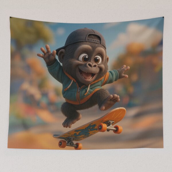 Item preview, Skater Eastern Gorilla designed and sold by Sillytoe.