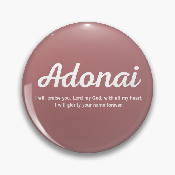 Item preview, Adonai - Psalm 86:12 designed and sold by JBS-Collective.