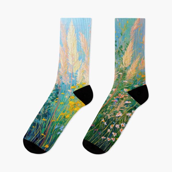 Item preview, Pampas Grass and Wildflowers Meadow designed and sold by scicilysimonee.