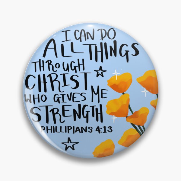 Item preview, Phillipians 4:13 designed and sold by Paws & Prints.
