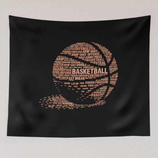 Item preview, Basketball Typography - Sports Lover designed and sold by clickbongski.