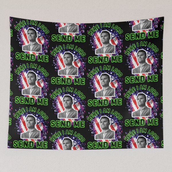 Item preview, Here I Am Lord Send Me Charlie Kirk  designed and sold by WoodburyLake.