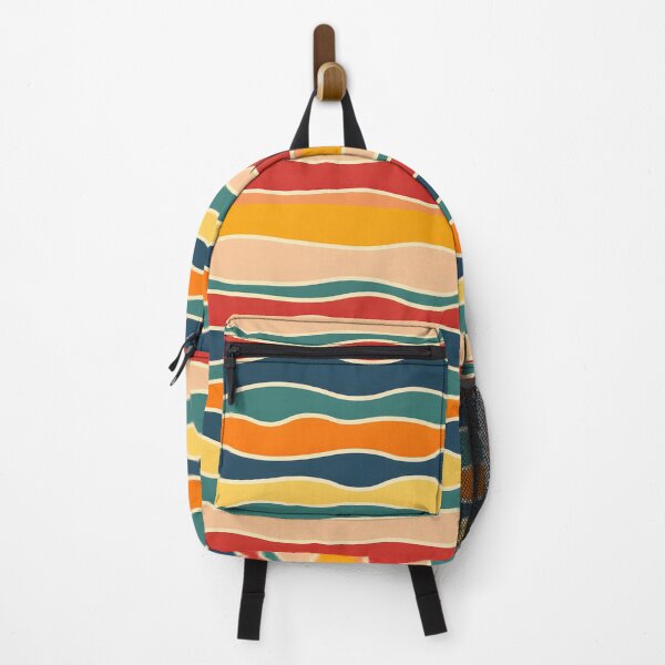Item preview, Mid Century Modern Liquid Swirl, Cyan Brown #1 designed and sold by Prints and Lifestyle.