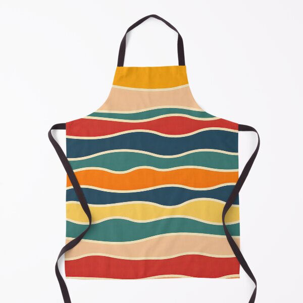 Item preview, Mid Century Modern Liquid Swirl, Cyan Brown #1 designed and sold by Prints and Lifestyle.