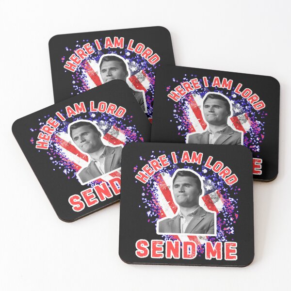 Item preview, Here I Am Lord Send Me Charlie Kirk  designed and sold by WoodburyLake.