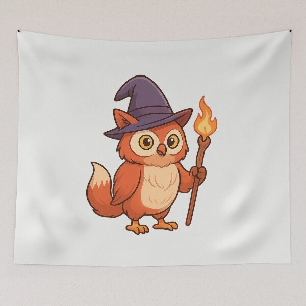Item preview, Wizard Owlfox – Mystical Hybrid Fantasy Animal designed and sold by Printessive Designs.