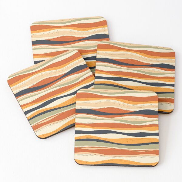 Item preview, Mid Century Modern Liquid Swirl, Green, Khaki #4 designed and sold by Prints and Lifestyle.