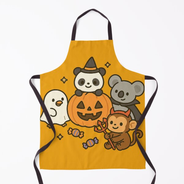 Item preview, Cute animals joyfully celebrating Halloween designed and sold by _Smiley_.