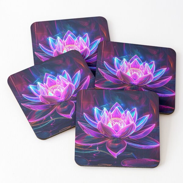 Item preview, Neon Lotus Blossom - Mystical Radiance  designed and sold by Cristhian Almanza.