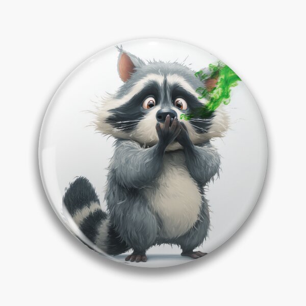 Item preview, Raccoon Stink Face: Bathroom Bandit designed and sold by ArgentoArt.