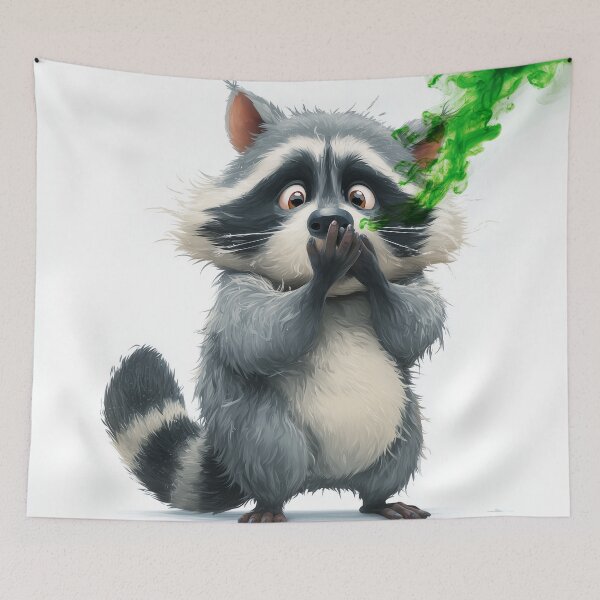 Item preview, Raccoon Stink Face: Bathroom Bandit designed and sold by ArgentoArt.