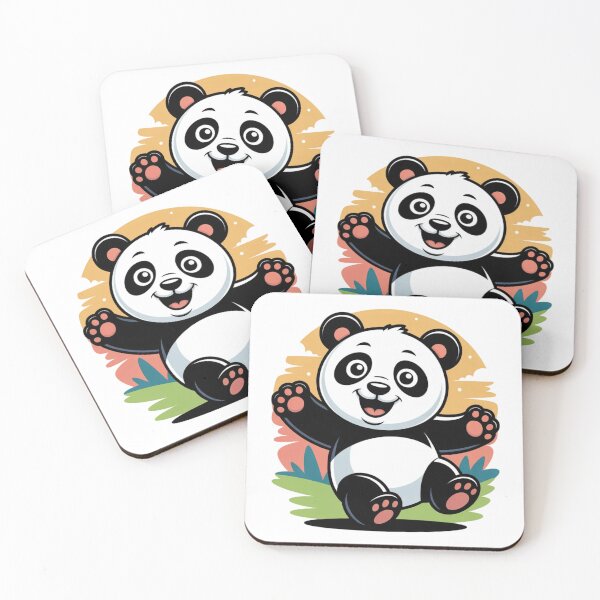 Item preview, Cute Happy Panda – Adorable Cartoon Animal Design for Kids & Panda Lovers designed and sold by GJ Kul.