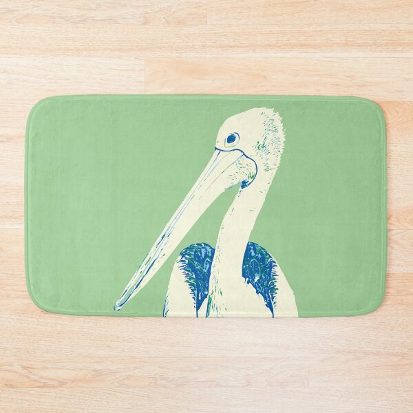 Item preview, Pelican Australian bird blue green designed and sold by blueidesign.