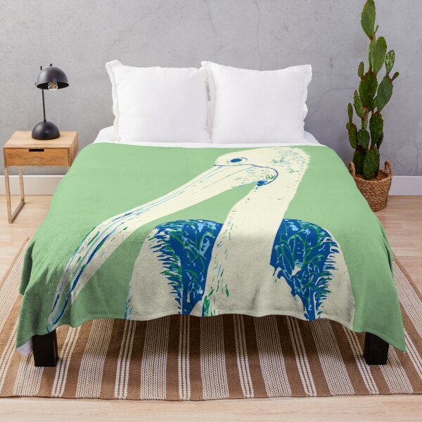 Item preview, Pelican Australian bird blue green designed and sold by blueidesign.