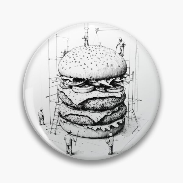 Item preview, Giant Burger Under Construction designed and sold by MADAMENOMAD.