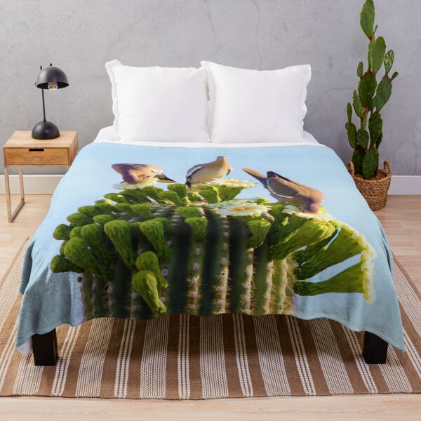 Item preview, Doves Eating From Saguaro Cactus Flowers designed and sold by simonjayphotos.