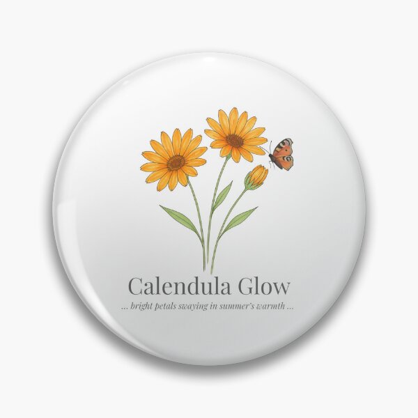 Item preview, Calendula Glow – Botanical Illustration designed and sold by Sc8pe Studio.