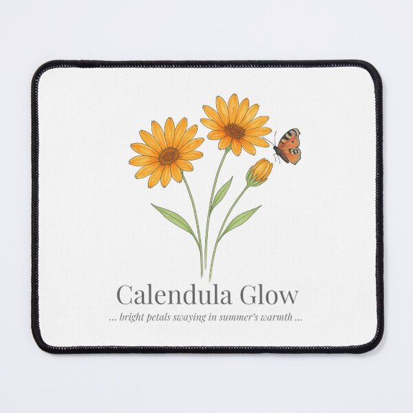 Item preview, Calendula Glow – Botanical Illustration designed and sold by Sc8pe Studio.