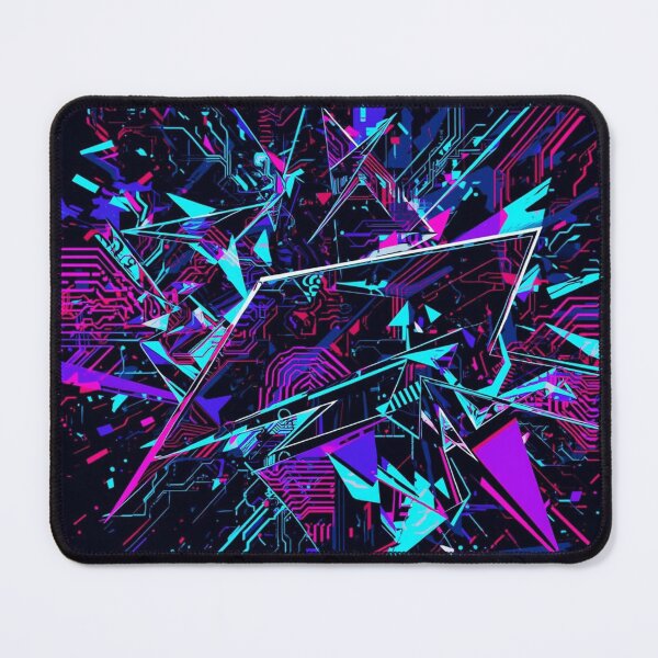 Item preview, Neon Glitchwave – Cyberpunk Abstract Art designed and sold by EpicGear085.