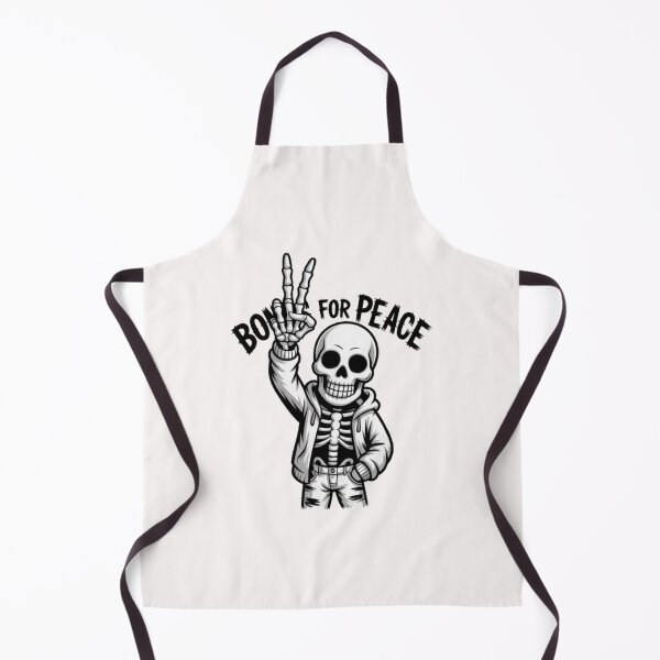 Item preview, Bones for Peace – Gothic Skeleton Peace Sign Anti-War designed and sold by ibobo4656.