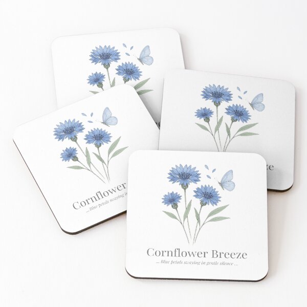 Item preview, Cornflower Breeze – Botanical Illustration designed and sold by Sc8pe Studio.