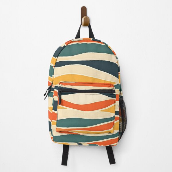 Item preview, Mid Century Modern Liquid Swirl, Orange, Green #5 designed and sold by Prints and Lifestyle.