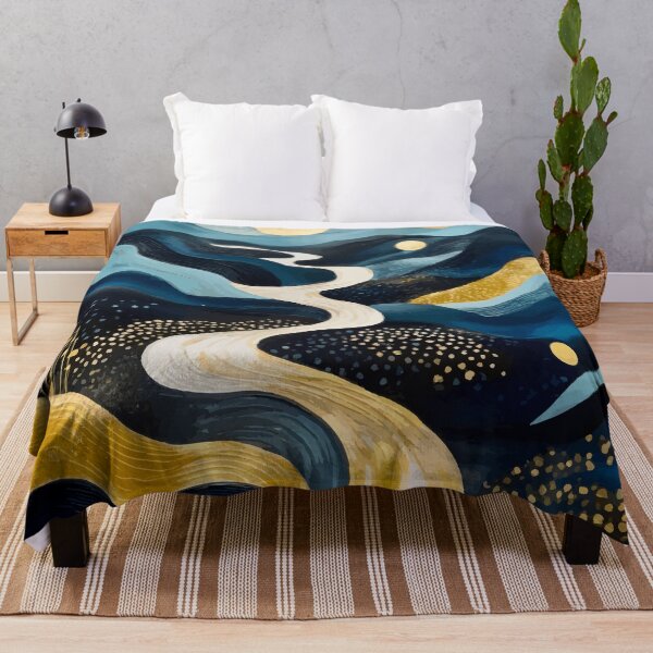 Item preview, Serene Night River Mountain Landscape designed and sold by Vicky Brago-Mitchell®.