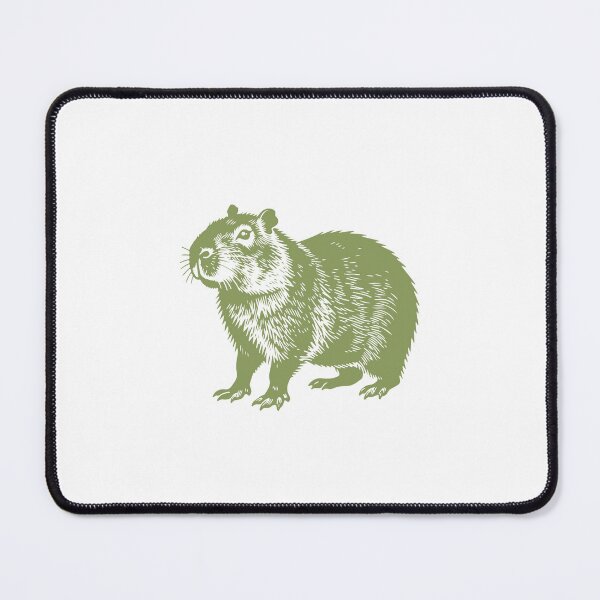 Item preview, Cute Capybara Illustration – Moss Green Design designed and sold by JollyCritters.