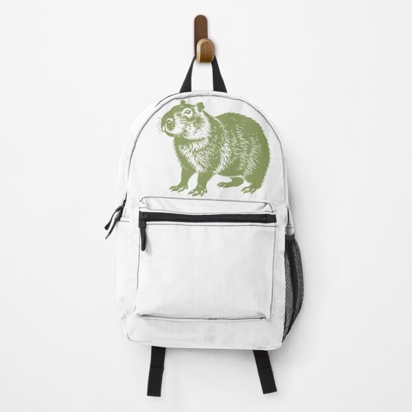 Item preview, Cute Capybara Illustration – Moss Green Design designed and sold by JollyCritters.