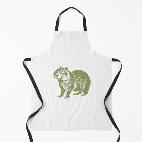 Item preview, Cute Capybara Illustration – Moss Green Design designed and sold by JollyCritters.