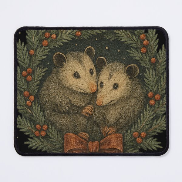 Item preview, Holiday Opossum designed and sold by ShadyBanksArt.