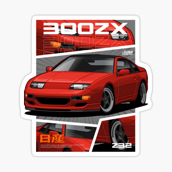 Nissan 300zx Stickers for Sale | Redbubble