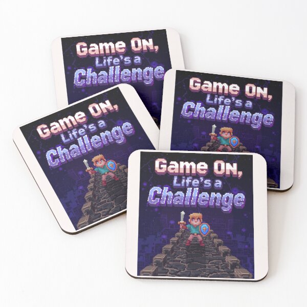 Item preview, Game On, Life's a Challenge - Retro Pixel Art Gaming Poster designed and sold by FestivityFinds.