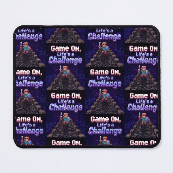Item preview, Game On, Life's a Challenge - Retro Pixel Art Gaming Poster designed and sold by FestivityFinds.