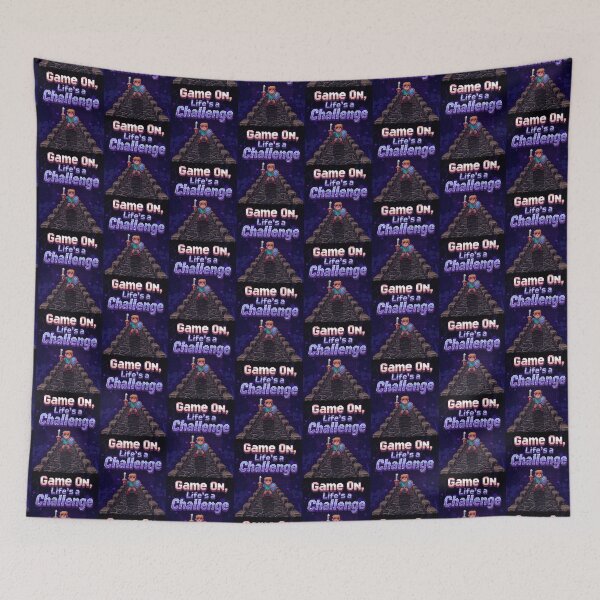 Item preview, Game On, Life's a Challenge - Retro Pixel Art Gaming Poster designed and sold by FestivityFinds.
