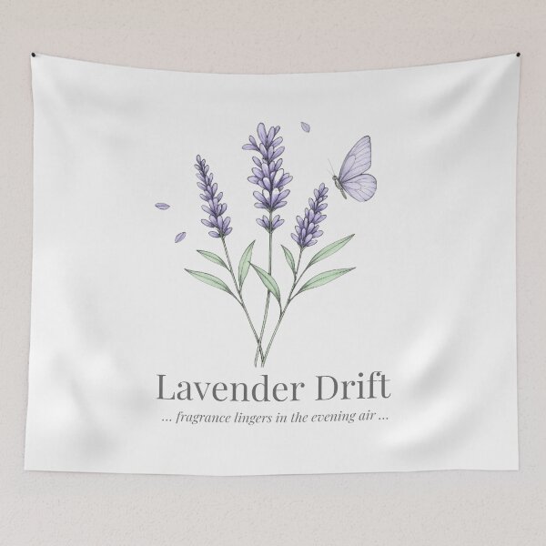 Item preview, Lavender Drift – Botanical Illustration designed and sold by Sc8pe Studio.