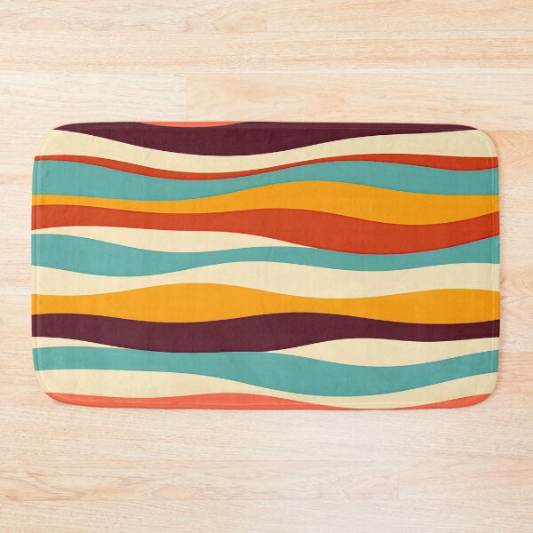 Item preview, Mid Century Modern Liquid Swirl, Orange, Green #3 designed and sold by Prints and Lifestyle.