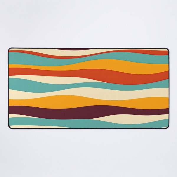 Item preview, Mid Century Modern Liquid Swirl, Orange, Green #3 designed and sold by Prints and Lifestyle.