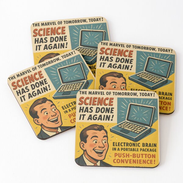 Item preview, Retro Mid Century Ad - Laptop designed and sold by aether-lab.