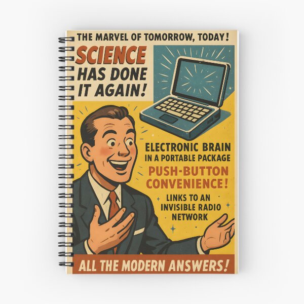 Item preview, Retro Mid Century Ad - Laptop designed and sold by aether-lab.
