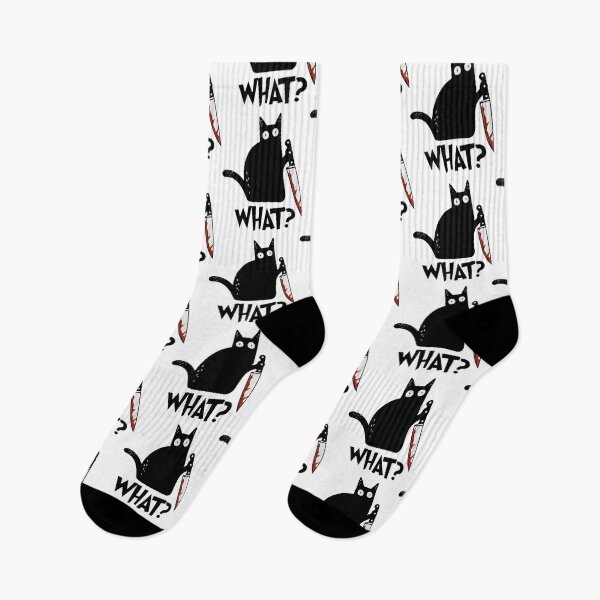 Item preview, Cat What Murderous Black Cat With Knife Gift  designed and sold by JoshShipmann.