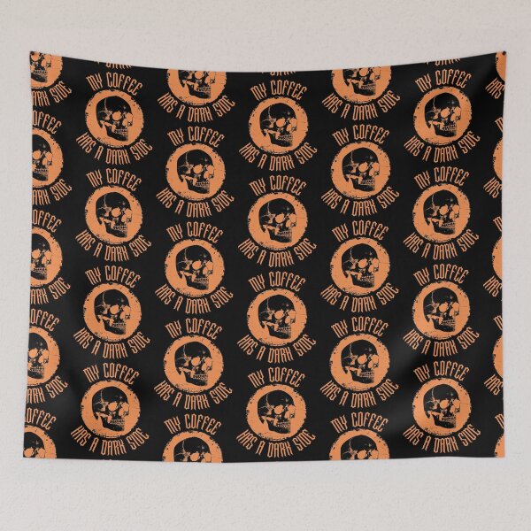 Item preview, My Coffee Has a Dark Side Gothic Skull Coffee Lover Design designed and sold by TheTrendsDesk.
