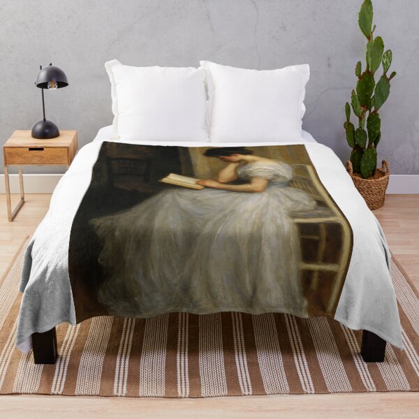 Item preview, Vintage Reading Woman, Classic Wall Art, Romantic Lady Reading Painting for Elegant Decor designed and sold by shopcanva.