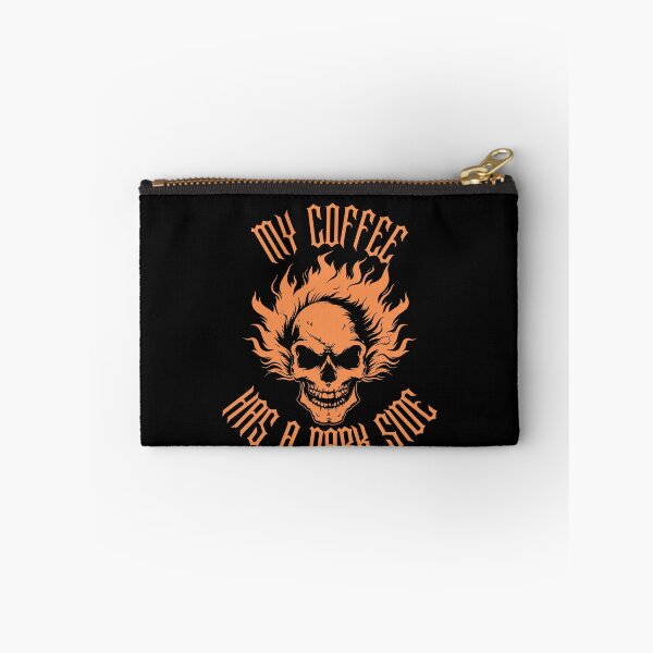 Item preview, My Coffee Has a Dark Side Gothic Flaming Skull Coffee Lover Design designed and sold by TheTrendsDesk.