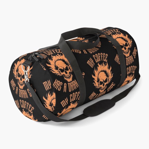Item preview, My Coffee Has a Dark Side Gothic Flaming Skull Coffee Lover Design designed and sold by TheTrendsDesk.