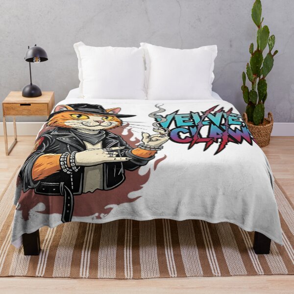 Item preview, Velvet Claws – Cool Rock Band Cat Design designed and sold by GeorgePaynea.