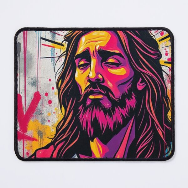 Item preview, Jesus Christ Street Art Print - Graffiti Style Christian Wall Art designed and sold by 610AsAboveSoBelow.
