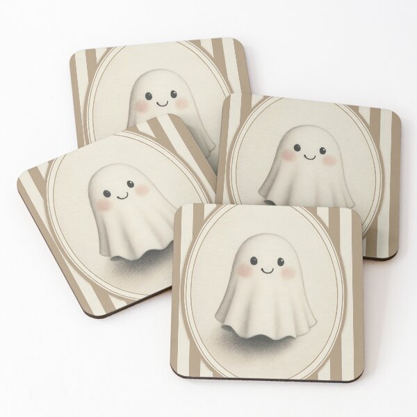Item preview, Cute Ghost Art, Kawaii Halloween Decor, Neutral Nursery, Spooky Season designed and sold by shopcanva.