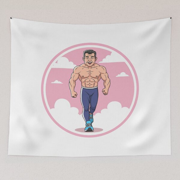 Item preview, Muscular Dad Running Jogging designed and sold by muscledaddies.
